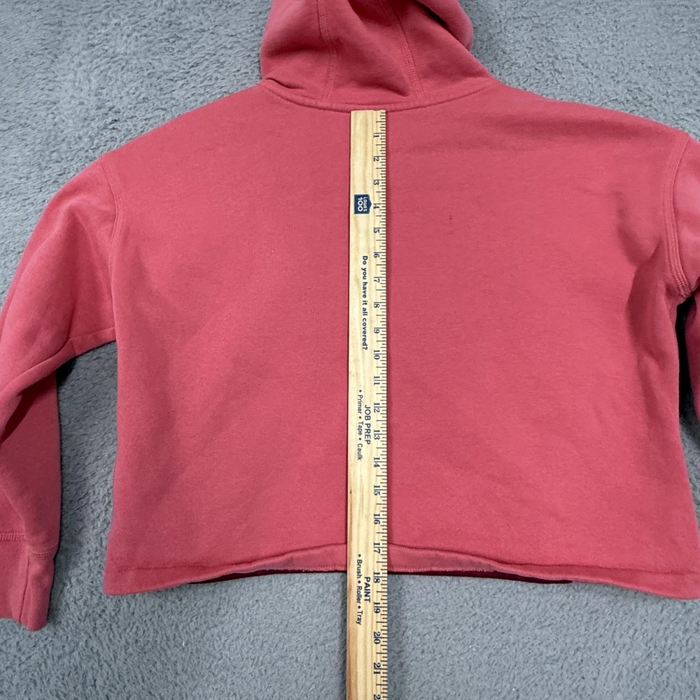 Nike Hoodie Girls XL Pink Fleece Cropped Pullover Swoosh Logo DM8888-622 - Picture 12 of 16